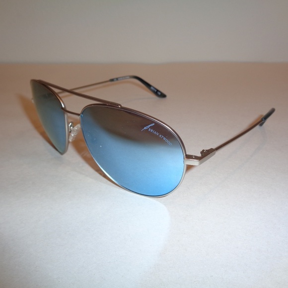 Brian Atwood BBA26115 Silver Metal New Sunglasses